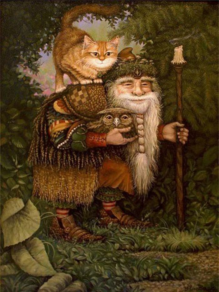 Theo truyền thuyết, mỗi gia đình đều có một Domovoi. Sinh vật này được miêu tả có tính cách nghịch ngợm và thường làm trò khi mọi người đã ngủ say. Khi nó không hài lòng điều gì, Domovoi sẽ gõ lên tường, ném chảo, đĩa và kêu la. 
