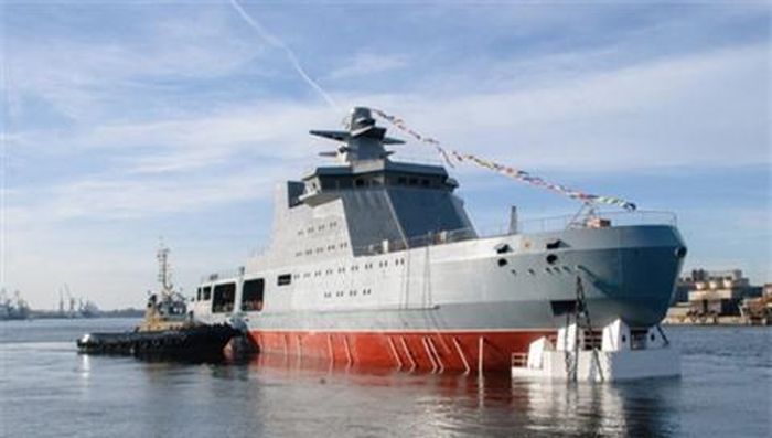 Chưa rõ tàu phá băng tuần tra Dự án 23550 của FSB có được lắp tên lửa Kalibr hay không.