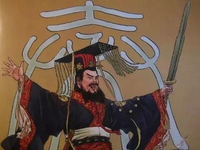Dùng nước để dập lửa để lại những vệt đen. Theo đó, Tần Thủy Hoàng chọn màu đen làm chủ đạo để may long bào với hàm ý các nước bị nhà Tần thu phục sẽ không bao giờ có cơ hội hồi sinh từ đống tro tàn.
