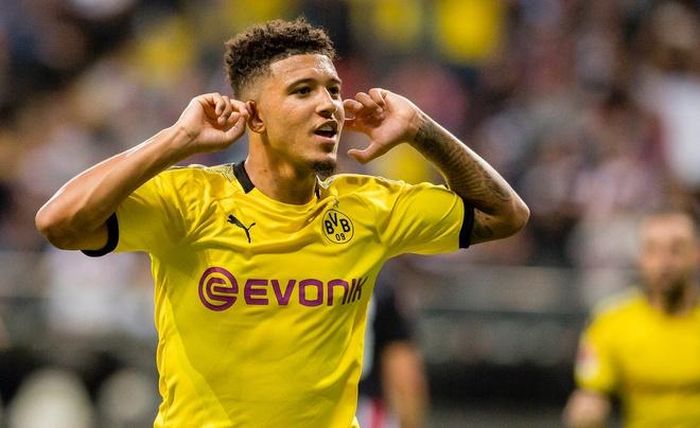  Dortmund mua Sancho với giá 13,5 triệu bảng từ Man City và giờ có thể bán tiền vệ này với giá 150 triệu bảng. Ảnh: Getty. 