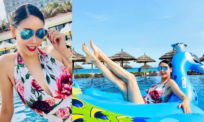 Hoa hậu Hà Kiều Anh tiếp tục chứng minh vẻ đẹp không tuổi khi tự tin diện bikini, khoe đường cong quyến rũ ở tuổi 43.