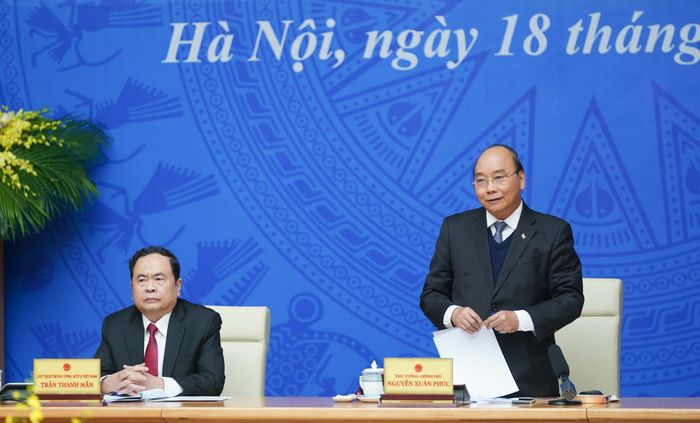 Thủ tướng Chính phủ Nguyễn Xuân Phúc phát biểu tại hội nghị