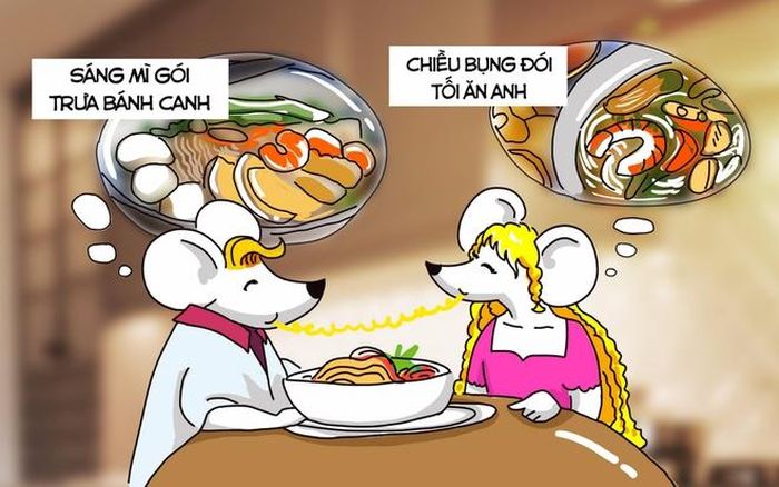  Cùng chàng ăn món ngon và trổ tài thả thính. 