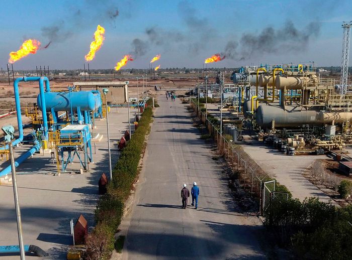 Ước tính Iraq có khoảng 149 tỷ thùng dầu dự trữ. Ảnh: Arab News