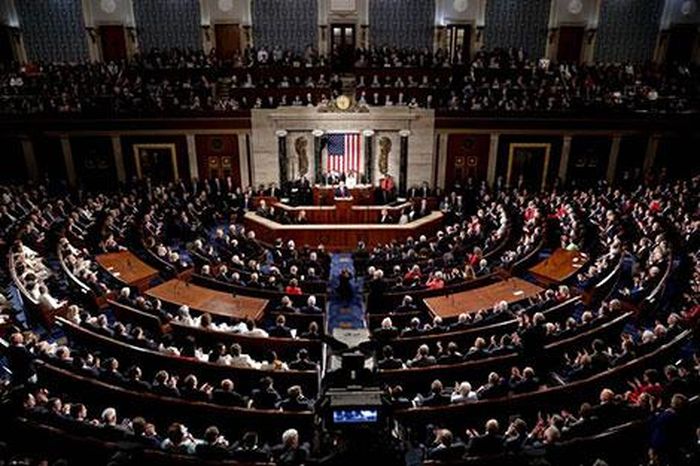 Toàn cảnh buổi đọc Thông điệp Liên bang của Tổng thống Trump. 