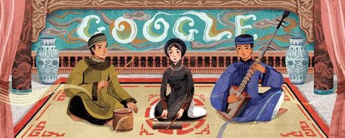 Khung cảnh rất Việt Nam được thay đổi trên giao diện của Google ngày 23/2/2020. (Ảnh: Google)