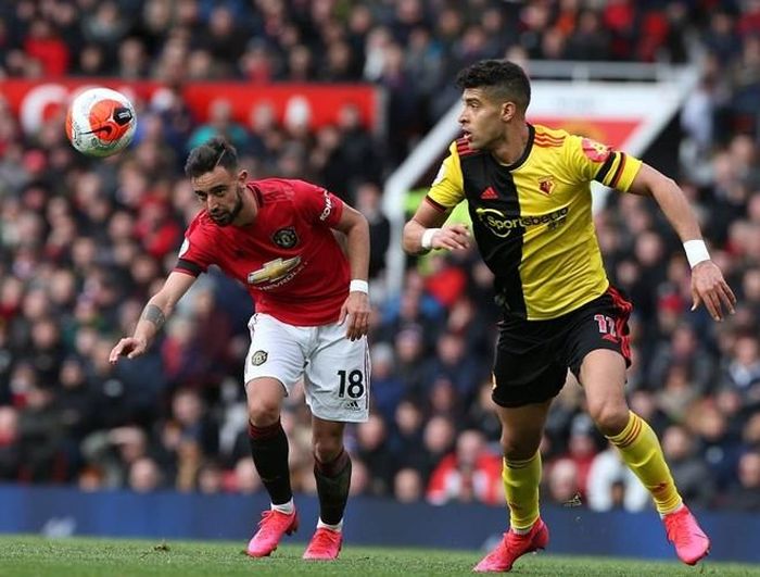  Ở trận này, tân binh Bruno Fernandes đá ở vị trí hộ công phía sau bộ ba Daniel James, Anthony Martial cùng Mason Greenwood 