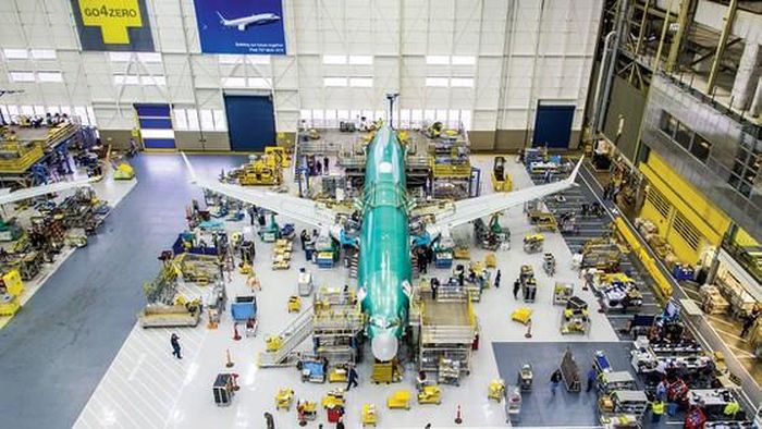 Nhà máy sản xuất máy bay của Boeing.