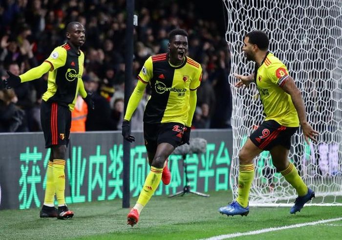  Bàn thắng là thành quả xứng đáng cho nỗ lực của Watford. Ảnh: Reuters. 