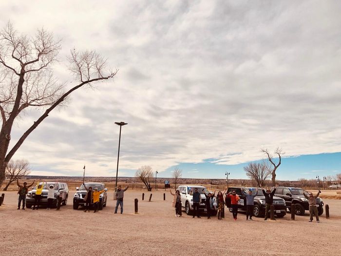 Đoàn caravan tại hoang mạc ở bang New Mexico 
