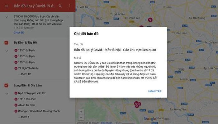 Nội dung mô tả của tấm bản đồ gây nhiều tranh cãi. (Ảnh chụp màn hình)