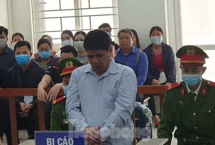Bị cáo Phạm Văn Huân tại tòa.
