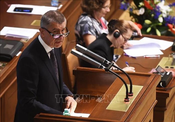 Thủ tướng CH Séc Andrej Babis phát biểu trong cuộc họp Quốc hội tại Praha ngày 11/7/2018. Ảnh tư liệu: AFP/TTXVN