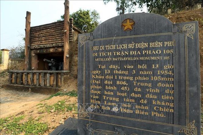 Di tích trận địa pháo 105. Ảnh: Phan Tuấn Anh/TTXVN