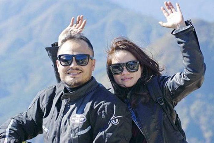 Hình ảnh lúc sinh thời của nhạc sĩ Trần Lập và vợ.
