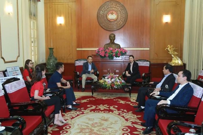 Quang cảnh buổi tiếp đón.