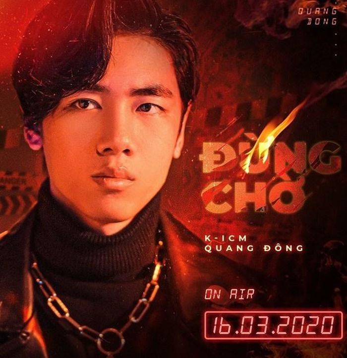 K-ICM bật mí về dự án sắp tới khiến người hâm mộ nóng lòng chờ đợi. Trở lại lần này, nhà sản xuất trẻ sẽ hợp tác với Quang Đông trong dự án "Đừng chờ".