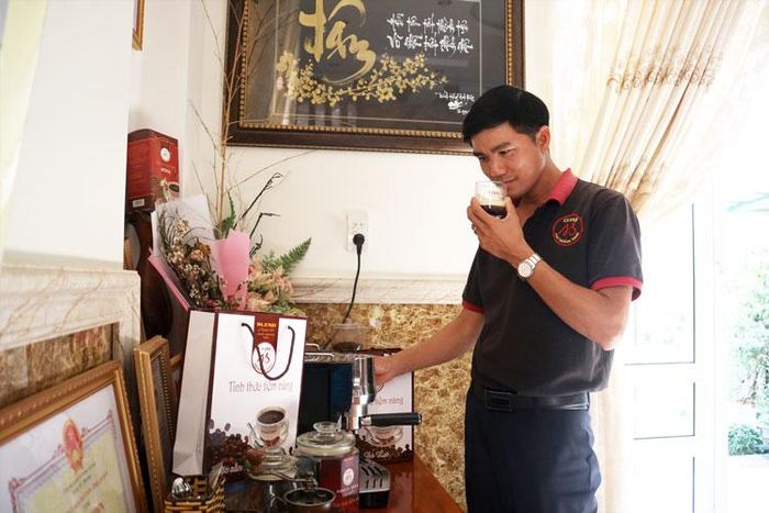 Sản phẩm cà phê của Công ty Mai Hoàng Sang đạt chất lượng 4 sao