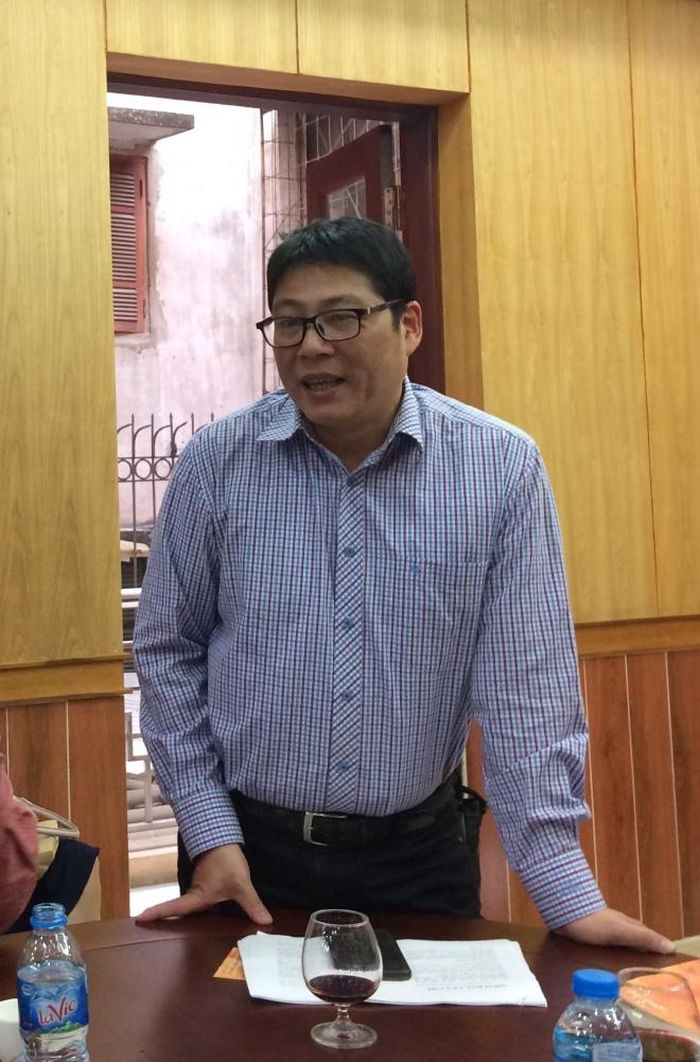 PGS, TS Phạm Xuân Thạch: thế giới của Uông Triều giống thế giới của Kafka, là nơi nhà văn vật lộn với quá trình viết. Ảnh: Nguyễn Thành