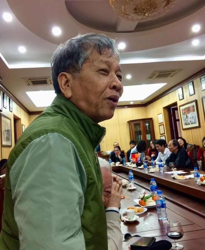 Nhà văn Nguyễn Huy Thiệp: “Tôi nghĩ, cuối cùng văn chương vẫn là đạo đức”. Ảnh: Nguyễn Thành