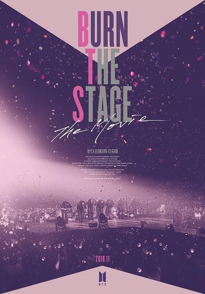 Poster của Burn The Stage: The Movie, phát hành năm 2018