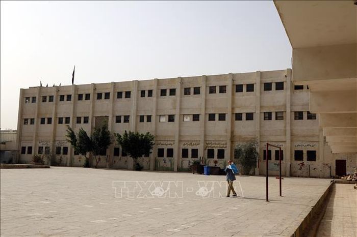 Một trường học ở Sanaa, Yemen đóng cửa nhằm ngăn chặn dịch COVID-19 lây lan, ngày 15/3/2020. Ảnh: THX/TTXVN
