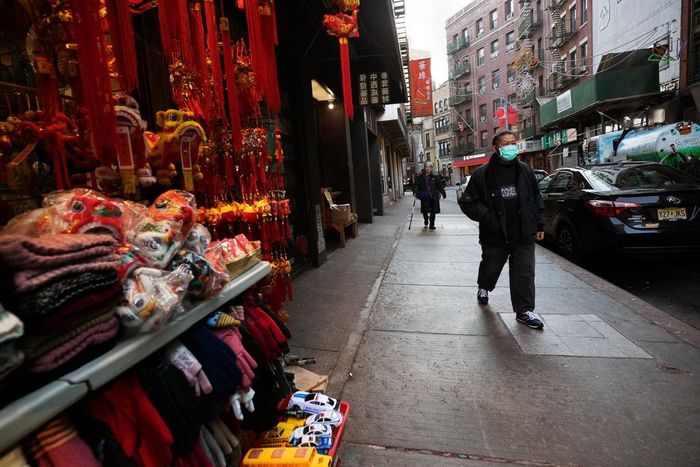  Thành phố New York - trung tâm tài chính của nước Mỹ - trở nên vắng vẻ vì dịch Covid-19. Ảnh: New York Times. 