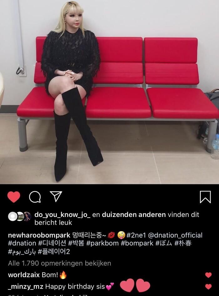 Minzy tranh thủ gửi lời chúc tới người chị em cùng nhóm.