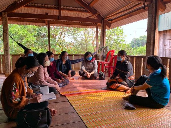 Mô hình CLB “Phụ nữ xóa bỏ hủ tục ma chay, cưới hỏi” góp phần xóa bỏ nhiều hủ tục trong đồng bào dân tộc thiểu số. Ảnh: N.B