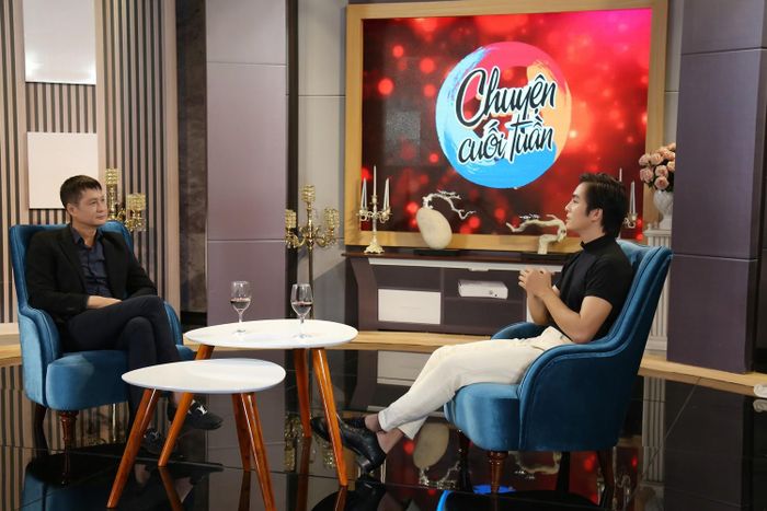 Lê Hoàng và Lãnh Thanh trong Talkshow "Chuyện cuối tuần"
