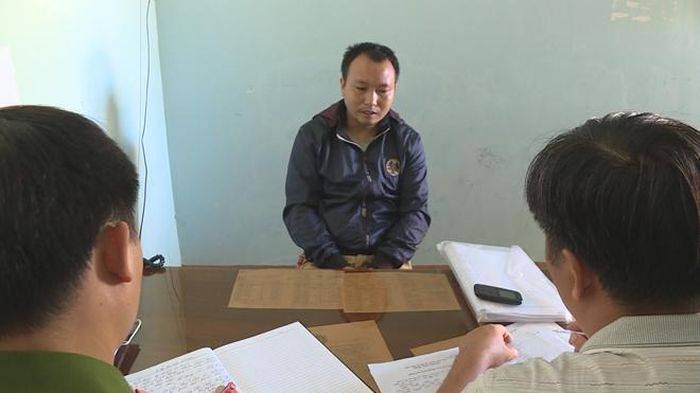 Đối tượng Hải tại Cơ quan điều tra 
