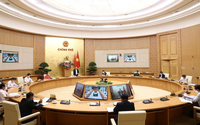 Phó Thủ tướng Thường trực quán triệt, giao nhiệm vụ cho Tổ công tác, chiều 28/3 tại Trụ sở Chính phủ. Ảnh: VGP/ Lê Sơn