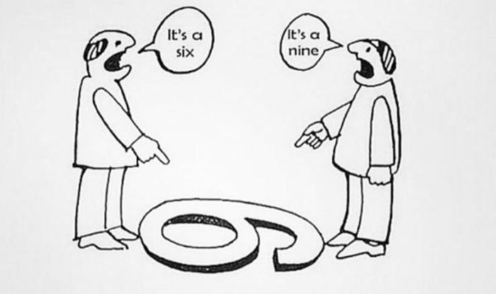 Số 6 hay số 9, chỉ là vấn đề của góc nhìn thôi.