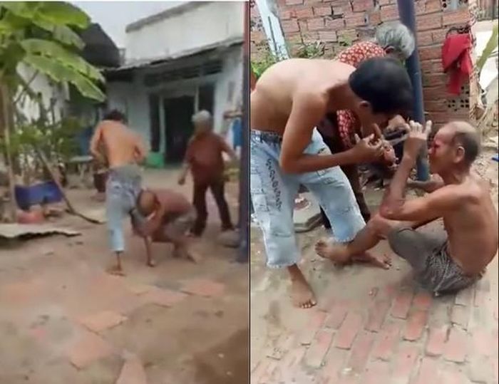  Cha mẹ già hơn 80 tuổi bị con trai đánh đập tàn nhẫn: Ngày 27/4/2017, trên mạng xã hội xuất hiện clip ghi lại hình ảnh hai vợ chồng già bị người đàn ông đánh đập tàn nhẫn phải nhập viện cấp cứu được chia sẻ lên mạng xã hội khiến nhiều người bức xúc. Hình ảnh trong clip cho thấy, mặc người cháu gái đứng ngoài khóc nức nở cầu xin, cùng một bà lão xông tới can ngăn nhưng người đàn ông này vẫn liên tục chửi bới, giằng lấy con dao và dùng tay đấm mạnh vào mặt, đầu bố mình, dọa giết cả nhà. 