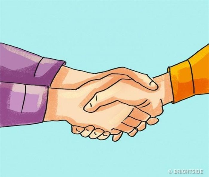 Bắt tay: Nếu một người không chỉ bắt tay bạn mà còn nắm lấy cổ tay bạn bằng tay còn lại thì họ muốn thể hiện họ là người mà bạn có thể tin tưởng.