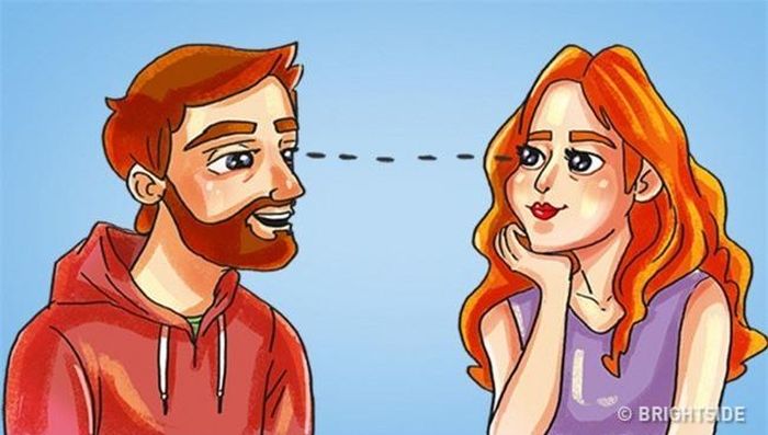 Giao tiếp bằng mắt: Đôi mắt không chỉ là cửa sổ tâm hồn mà còn là một phương tiện giao tiếp tuyệt vời. Bạn có thể hiểu được mọi cảm xúc của đối phương qua đôi mắt của họ từ hạnh phúc cho tới buồn rầu, từ vui vẻ cho tới giận dữ.