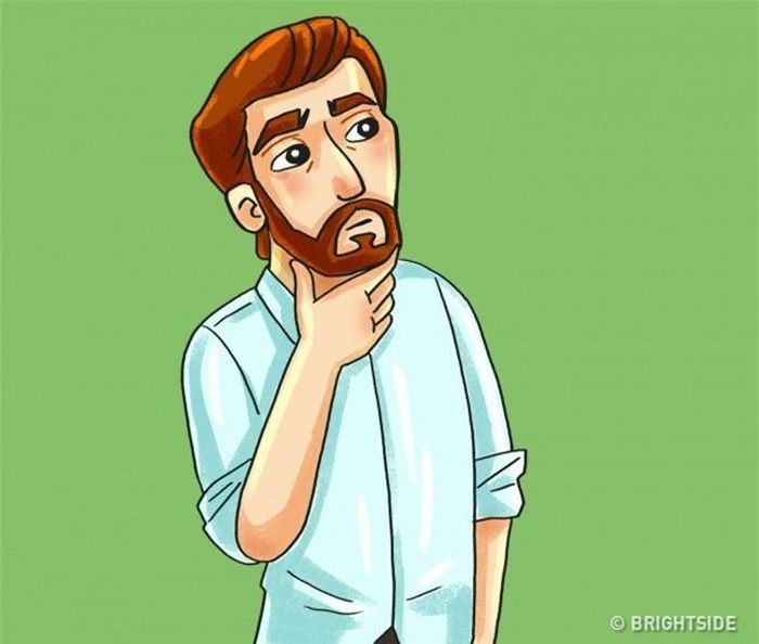 Xoa cằm: Mọi người thường có hành động này khi họ đang sắp đưa ra quyết định. Họ hay nhìn lên, nhìn xuống hoặc hướng ánh mắt tới bất cứ điểm vô định nào bởi họ đang rất tập trung suy nghĩ.