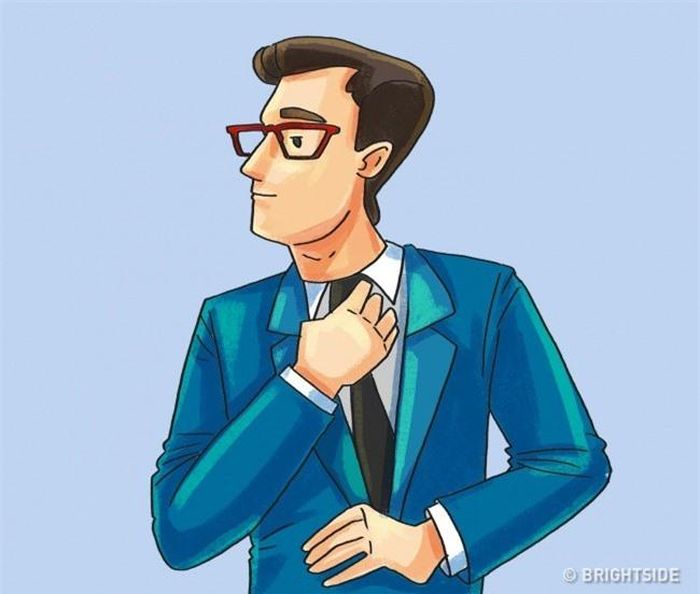 Chỉnh sửa cà vạt: Ý nghĩa của hành động này còn tùy thuộc và tình huống. Nếu một người đàn ông làm điều này trước một phụ nữ đẹp, điều ấy chứng tỏ anh ấy đang thích cô ấy. Tuy nhiên, cử chỉ này cũng có thể hàm ý một người đang cảm thấy không thoải mái và muốn rời khỏi cuộc trò chuyện.