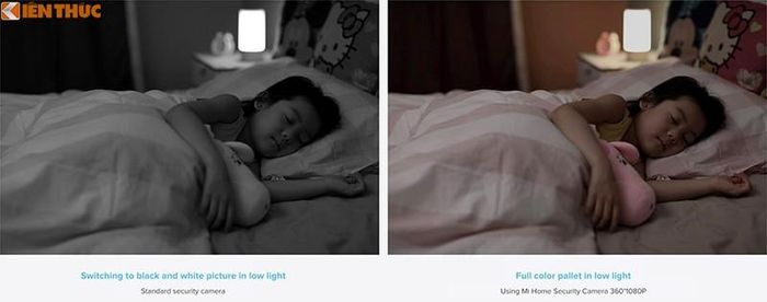 Xiaomi tuyên bố Mi Smart Camera PTZ hỗ trợ quay video ở điều kiện thiếu sáng với đầy đủ màu sắc, thậm chí còn quay được ở cả độ phân giải 2K chi tiết.