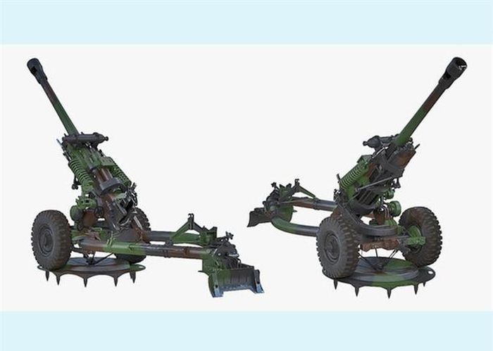  M119 cũng có thể được vận chuyển đường không bằng các loại trực thăng UH-60 (1 khẩu) hoặc CH-47 (2 khẩu, khi cần có thể tới 6 khẩu) và các phương thức đổ bộ khác như thả dù. 