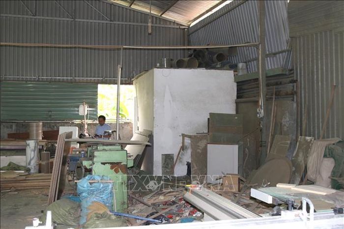 Một nhà xưởng không phép của ông Lê Hữu Thành, Phó Chủ tịch Thường trực HĐND quận Thủ Đức.