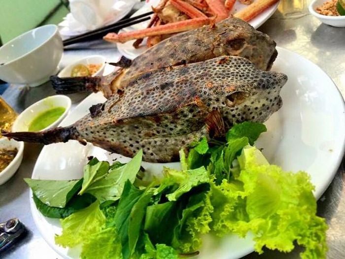 Thân cá có màu nâm xám hoặc xám nhạt. Trên da có các chấm nâu và vết nâu.