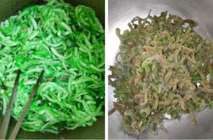 Nếu không nói mọi người sẽ không biết đây là mứt dừa vị matcha. (Ảnh: Facebook)