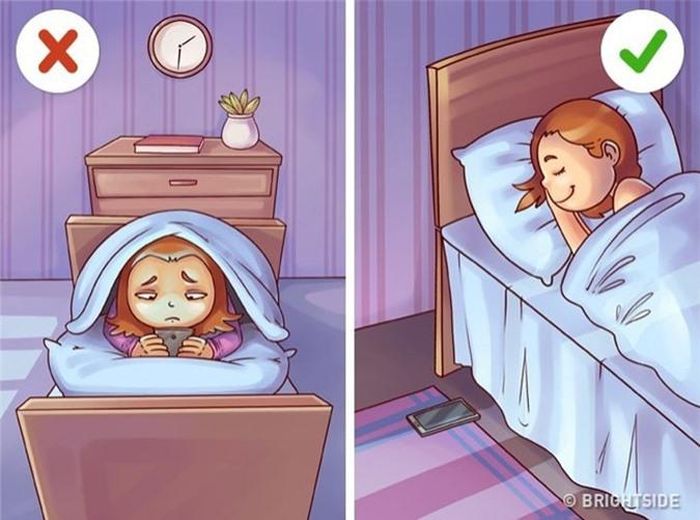  Không nên nhắn tin với chàng quá khuya. 