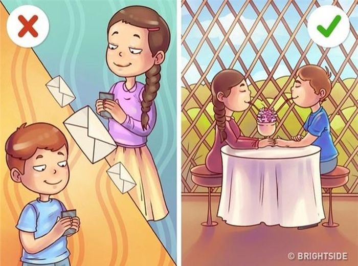  Không nên nhắn tin với chàng quá 20 phút mỗi ngày, hãy khiến anh ấy phải tìm cách để gặp bạn trực tiếp. 