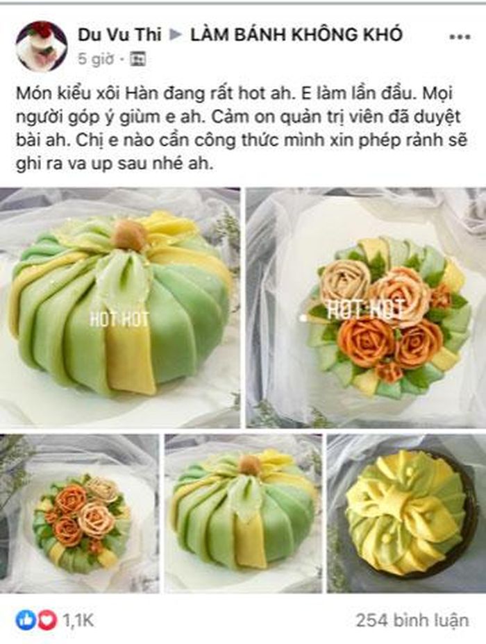 Túi xôi hoa đậu.