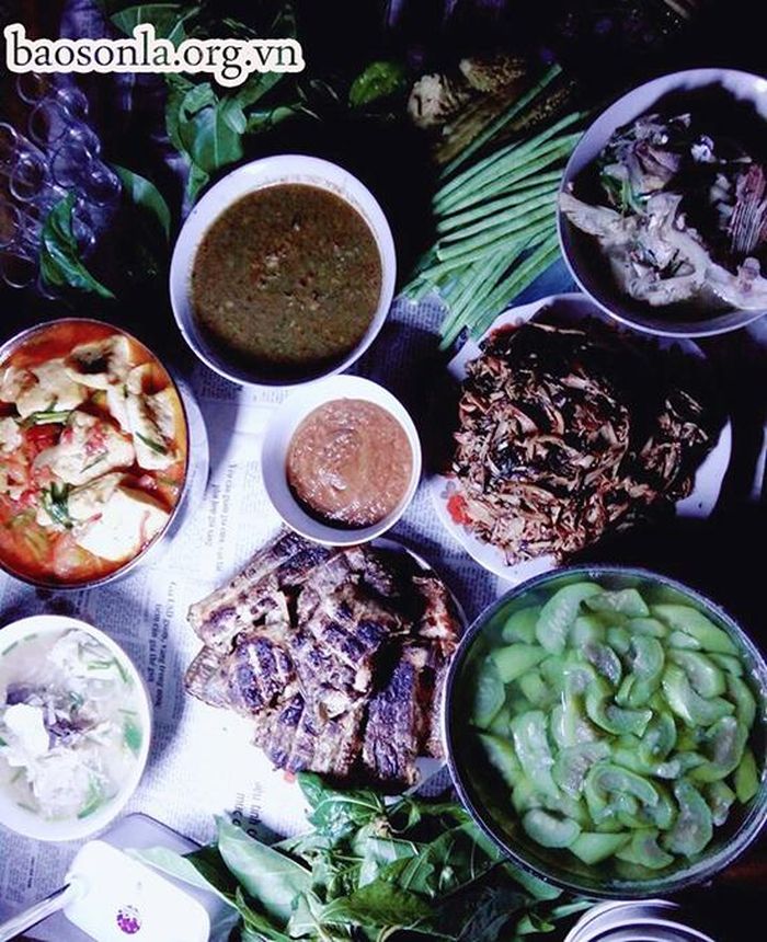 Món tương thố ố được coi là đặc sản để tiếp khách quý trong bữa cơm ở xã Chiềng Sung