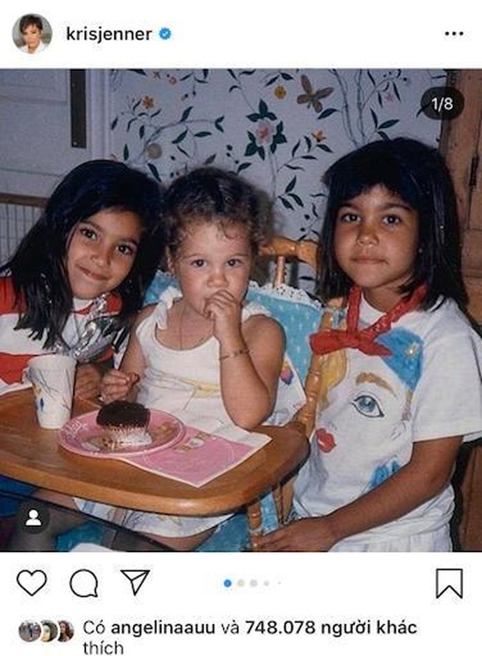 Một số kỷ niệm thời thơ ấu trong sáng của ba chị em Kardashian - Ảnh: Instagram