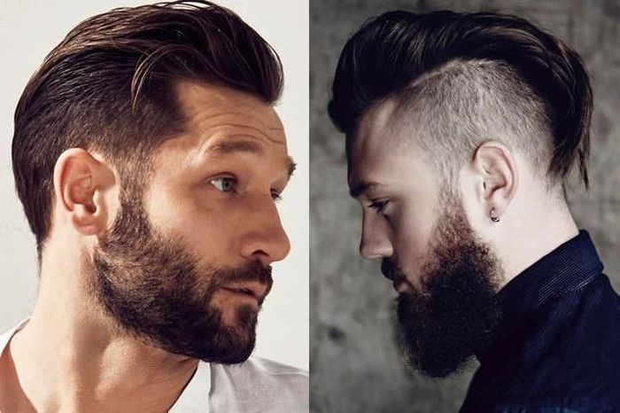 Pompadour hiện đại chú trọng vào phần mái dài vuốt ngược ra sau. 
