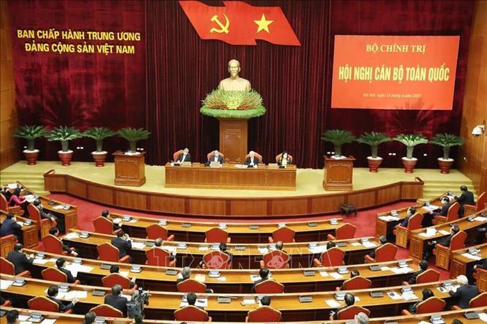  Toàn cảnh Hội nghị cán bộ toàn quốc. Ảnh: TTXVN. 